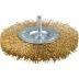ЗУБР &quot;ЭКСПЕРТ&quot;. Щетка дисковая для дрели, двухрядная, витая латунированная стальная проволока 0,3мм, 100мм 3520-100-2_z01 купить в Урае