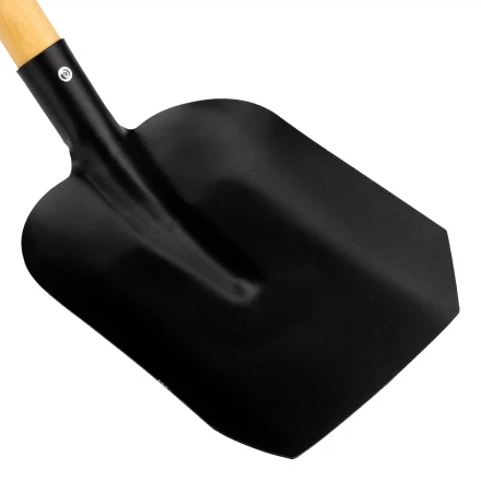 Лопата совковая, 235х270х1300 мм, деревянный черенок с пропиткой, Россия Сибртех 614595 купить в Урае