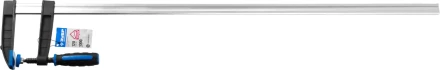 Струбцина ЗУБР &quot;ПРОФЕССИОНАЛ&quot;, тип &quot;F&quot;, двухкомпонентная ручка, стальная закаленная рейка, 120х1000мм 32155-120-1000 купить в Урае