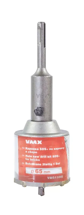 Коронка SDS+ ф65 мм по кирпичу в сборе VMX 511046 купить в Урае
