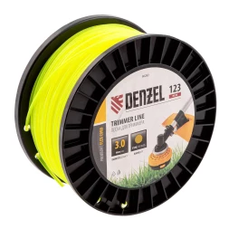 Леска для триммера круглая Denzel, 3,0мм х 123м, на DIN катушке FLEX CORD, 96282