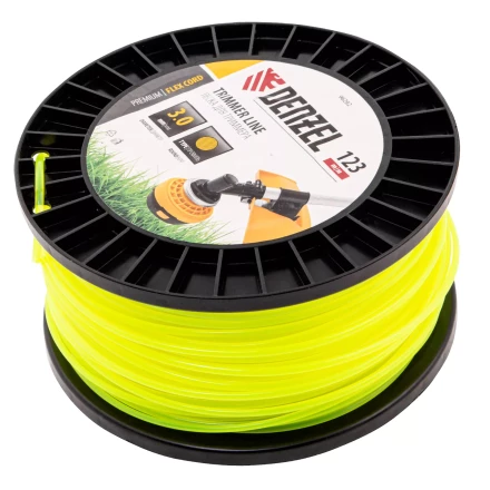 Леска для триммера круглая Denzel, 3,0мм х 123м, на DIN катушке FLEX CORD, 96282 купить в Урае