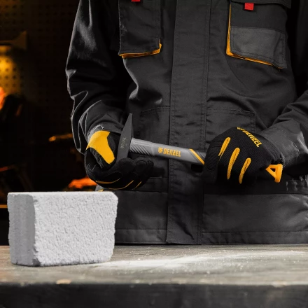 Молоток слесарный, 200 г Denzel, кованый, фибергласовая рукоятка c TPR покрытием 10482 купить в Урае