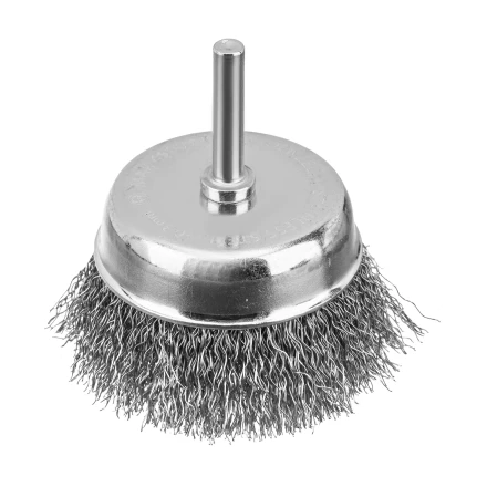 Набор щеток для дрели Denzel, 2 Плоские 50-75мм, 3 Чашки 25-50-75мм, шпилька,  нерж.вит. проволока 74493 купить в Урае