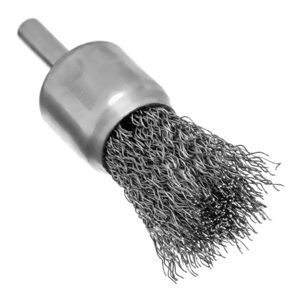 Набор щеток для дрели Denzel, 2 Плоские 50-75мм, 3 Чашки 25-50-75мм, шпилька,  нерж.вит. проволока 74493 купить в Урае