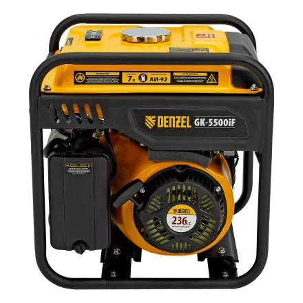 Генератор инверторный DENZEL GK-5500iF, 5,5 кВт, 230 В, ручной старт купить в Урае