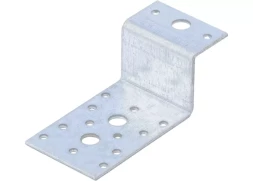 Крепежный уголок Z-образный KUZ 55х105х90 мм цинк СИБРТЕХ 46538