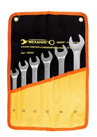 Набор ключей комбинированных 6 шт. чехол Энкор 26240 купить в Урае