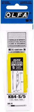 Лезвия OLFA перовые для ножа AK-4, 6(8)х40,5х0,5мм, 5шт OL-KB4-S/5 купить в Урае