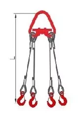 Строп 4СК-8.0 т. L=3.00м Звено с Рт-3 20.0 т. с Кч гост  заплет купить в Урае