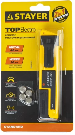 Металлодетектор STAYER &quot;STANDARD&quot; &quot;TOPElectro&quot; многофункциональный, 2в1 45296 купить в Урае
