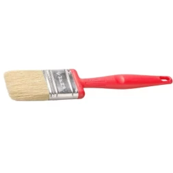 Кисть плоская ЗУБР "БСГ-50", с быстросъемной головой,  натуральная щетина, пластмассовая ручка, 75мм 4-01050-075