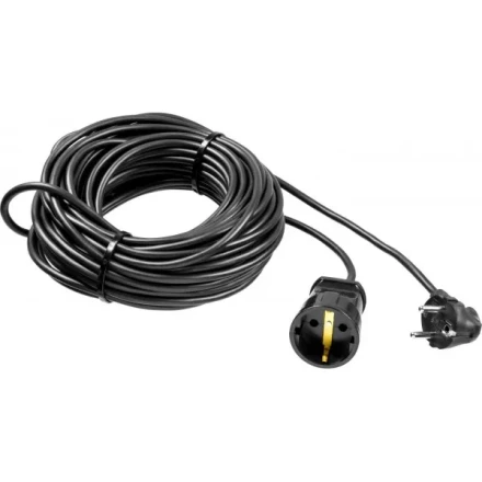 Удлинитель-шнур &quot;ПВС 307-Ш&quot;, 20 м, 2500 Вт, 1 гнездо, ПВС 3х0,75 мм2, ЗУБР 55022-20 купить в Урае