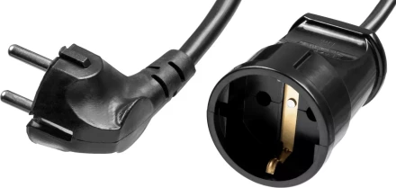 Удлинитель-шнур &quot;ПВС 307-Ш&quot;, 20 м, 2500 Вт, 1 гнездо, ПВС 3х0,75 мм2, ЗУБР 55022-20 купить в Урае