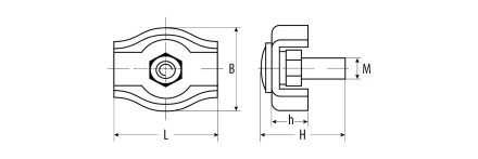 Зажимы троса одинарные пакет серия Без серии купить в Урае
