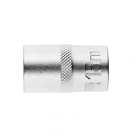 Головка торцевая 15 мм двенадцатигранная CrV под квадрат 1/2 хромированная Stels 13660 купить в Урае