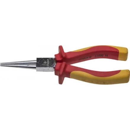 Круглогубцы ЗУБР &quot;ПРОФЕССИОНАЛ&quot; &quot;ПРОФИЭЛЕКТРИК&quot;, диэлектрические, двухкомпонентная рукоятка, до ~1000В, 160мм 22145-8-16 купить в Урае