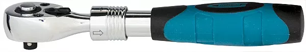 Ключ телескопический трещоточный 1/4" 150-200 мм CrV хромир. 2-х комп. рукоятка  Gross 14074 купить в Урае