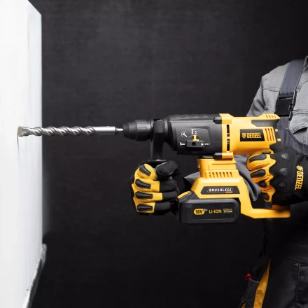 Бур по бетону Denzel, 14 x 310 мм , двойная спираль, три пылеотводящие кромки, 705033 купить в Урае