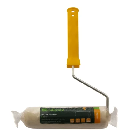 Валик &quot;Лаки&quot;, 180 мм, ворс 5 мм, D - 36 мм, D ручки - 6 мм, велюр Сибртех 80242 купить в Урае