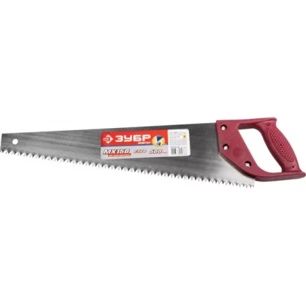 Ножовка ЗУБР &quot;МАСТЕР&quot; по дереву, прямой крупный зуб, пластиковая ручка, шаг зуба 6,5мм, 500мм 1525-05-50 купить в Урае