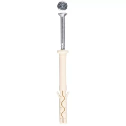 Дюбель-гвоздь ЗУБР нейлоновый, цилиндрический бортик, 6 x 60 мм, 100 шт 4-301395-06-060