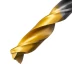 Сверло спиральное по металлу Denzel 9 x 125мм, Р6М5, Golden Tip, многогранная заточка, 718284 купить в Урае