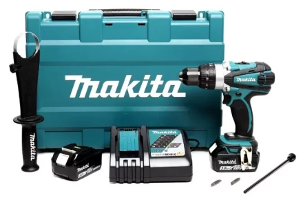 Аккумуляторная ударная дрель-шуруповерт Makita DHP458RFE купить в Урае