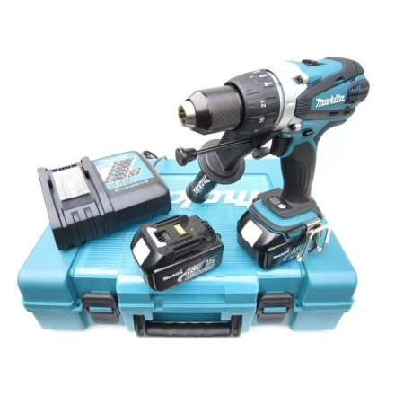 Аккумуляторная ударная дрель-шуруповерт Makita DHP458RFE купить в Урае