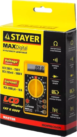 Мультиметр STAYER &quot;MASTER&quot; MAXDigital цифровой 45306 купить в Урае