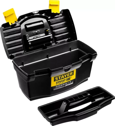 Ящик для инструмента &quot;ORION-16&quot; пластиковый, STAYER 38110-16_z03 купить в Урае