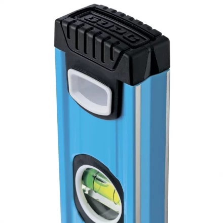 Уровень алюминиевый 2000 мм профиль 1.6 мм фрезерованный ударопрочные заглушки 3 глазка БАРС 34434 купить в Урае