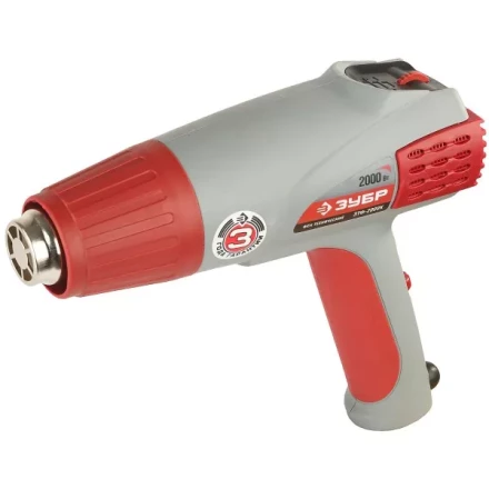 Фен ЗУБР, электр регулировка t, 3 режима работы, керам изолятор, кейс с насад, 2000Вт ЗТФ-2000К купить в Урае