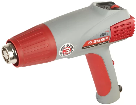 Фен ЗУБР, электр регулировка t, 3 режима работы, керам изолятор, кейс с насад, 2000Вт ЗТФ-2000К купить в Урае