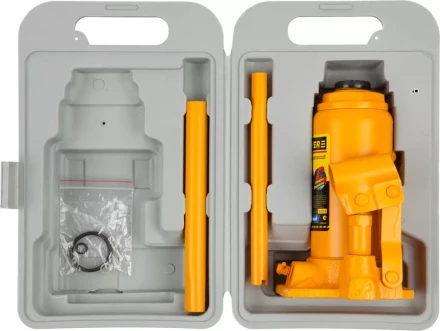 Домкрат STAYER &quot;PROFI&quot; гидравлический бутылочный, в кейсе, 8т, 200-385мм 43160-8-K купить в Урае