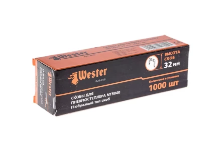 Скобы для степлера WESTER 826-019 32 мм, тип 18GA, 1000 шт. купить в Урае