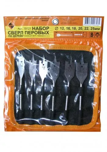 Набор сверл перовых  6 шт.12-25х152мм в сум1/1/40 19121 купить в Урае