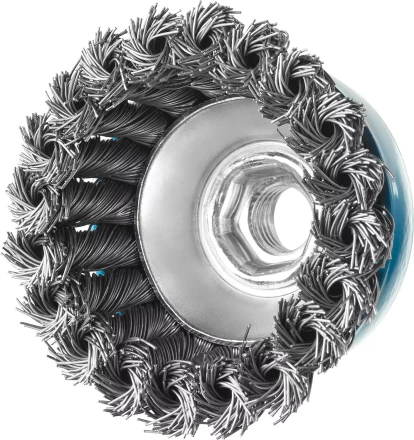 ЗУБР &quot;ПРОФЕССИОНАЛ&quot;. Щетка чашечная для УШМ, плетеные пучки стальной проволоки 0,5мм, 65ммхМ14 35275-065_z02 купить в Урае