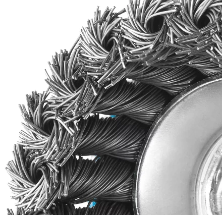 ЗУБР &quot;ПРОФЕССИОНАЛ&quot;. Щетка чашечная для УШМ, плетеные пучки стальной проволоки 0,5мм, 65ммхМ14 35275-065_z02 купить в Урае