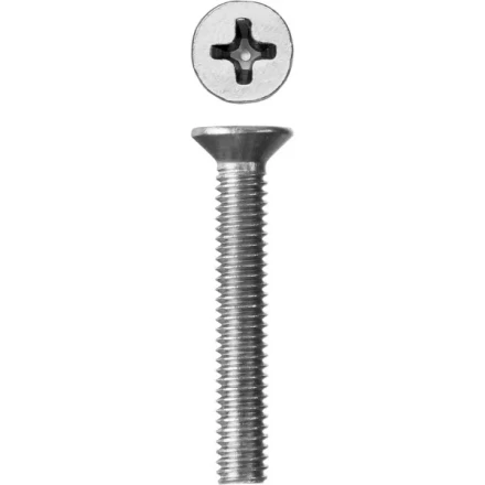 Винт ЗУБР &quot;МАСТЕР&quot; DIN 965, класс прочности 4.8, оцинкованный, M4x25мм, 5кг 303110-04-025 купить в Урае