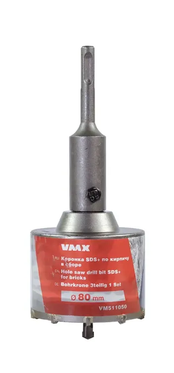 Коронка SDS+ ф80 мм по кирпичу в сборе VMX 511050 купить в Урае