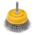 Щетка для дрели Denzel, 75 мм, Чашка, со шпилькой, нержавеющая витая проволока, 744773 купить в Урае
