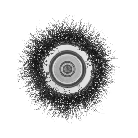 Щетка для дрели Denzel, 75 мм, Чашка, со шпилькой, нержавеющая витая проволока, 744773 купить в Урае