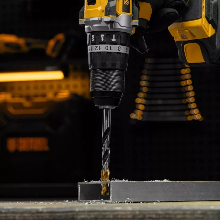 Сверло спиральное по металлу Denzel 10 x 133мм, Р6М5, Golden Tip, многогранная заточка, 718285 купить в Урае