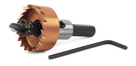 HSS-TiN коронка MESSER  26мм с центр. сверлом и толкающей пружиной для  лист. материала  до 2 мм ц/х купить в Урае