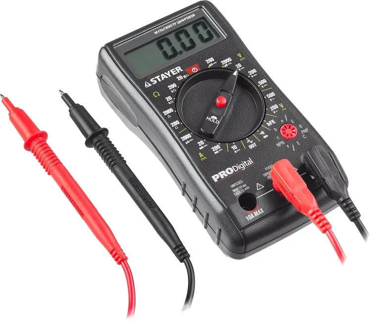 Мультиметр STAYER "PROFESSIONAL" PRODigital цифровой 45310 купить в Урае