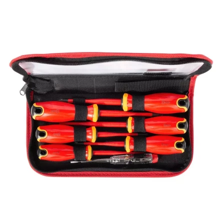 Набор диэлектрических отверток КВТ VDE НИО-2207 PZ/FL сталь S2, профиль SL, PH, PZ/FL, 7 шт. (103018) купить в Урае