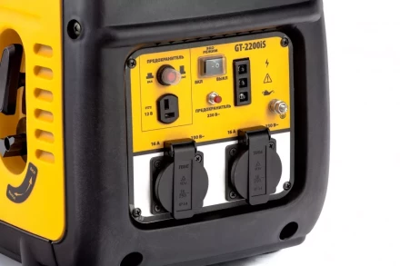 Генератор инверторный GT-2200iS, 2.2 кВт, 230 В, бак 4 л, закрытый корпус, ручной старт Denzel 94702 купить в Урае