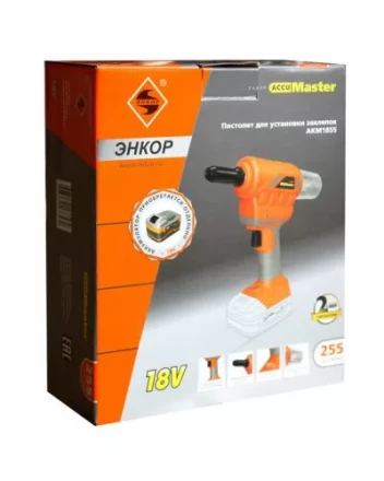 Пистолет для установки заклепок аккумуляторный АКМ1855 49255 купить в Урае