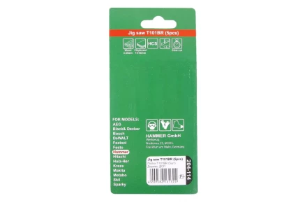 Пилки для лобзика HAMMER JG WD T101BR (5шт.) купить в Урае